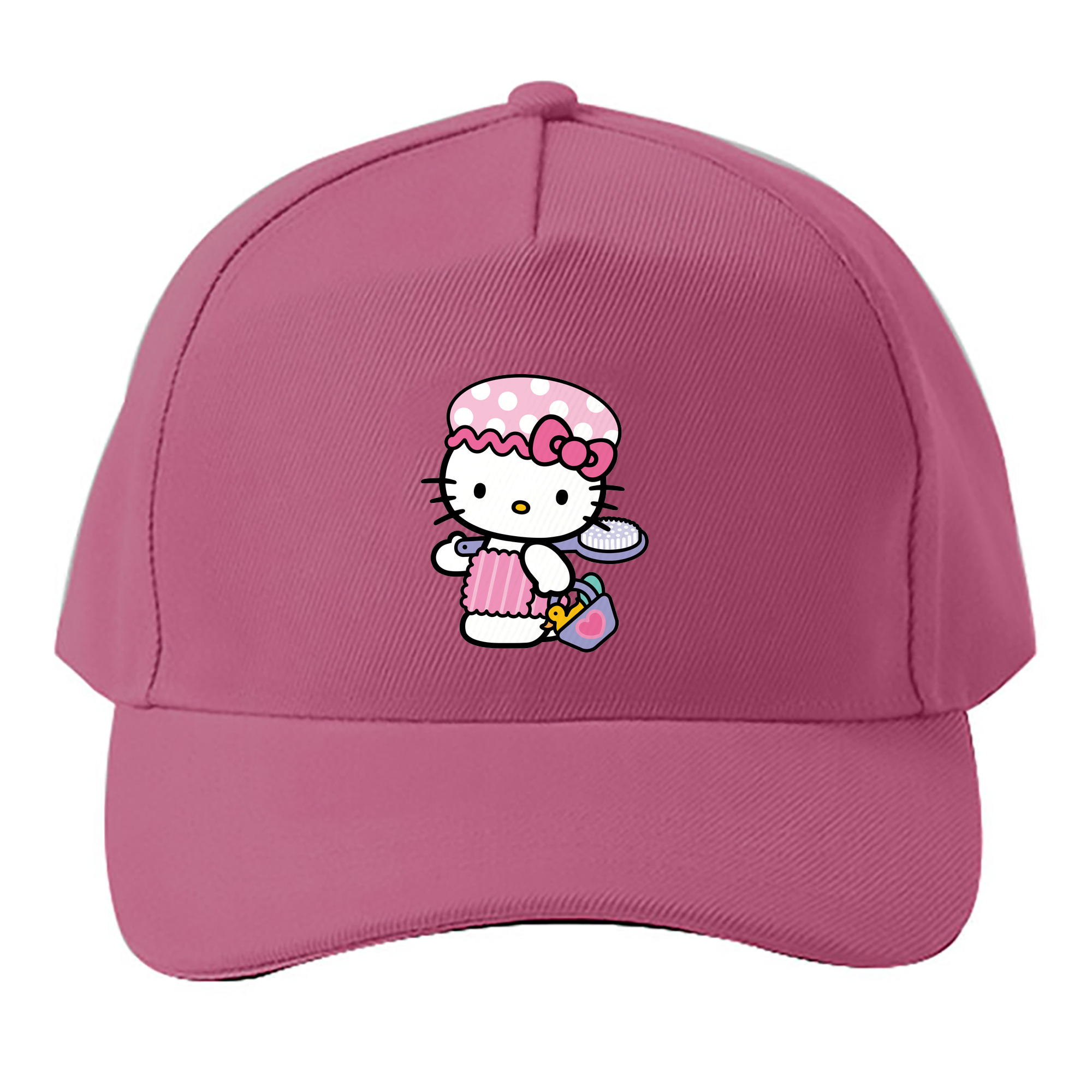 （画像用） Hello Kitty ハローキティ ベースボールキャップ 綿100％ 男女兼用 帽子 スポーツ